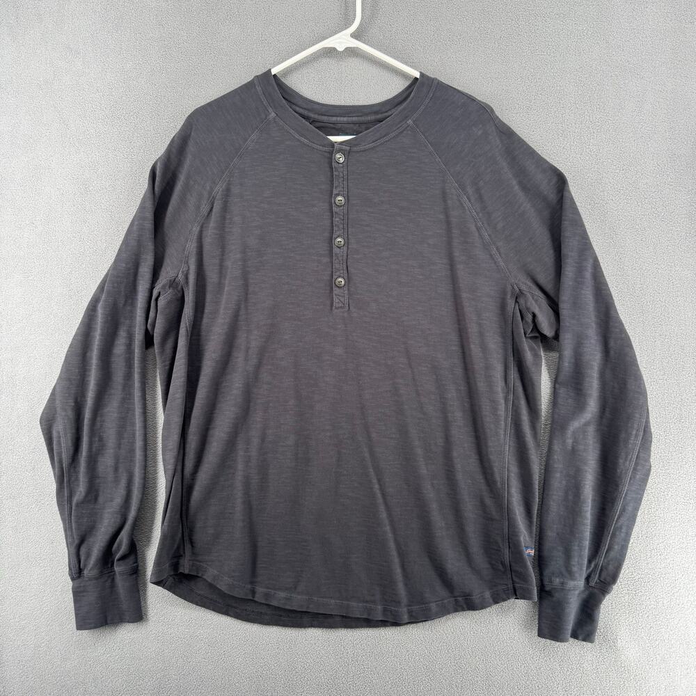 Good Man‎ Brand Shirt Mens XL Black Long Sleeve 100% Cotton Button Neckline